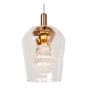 Lucide hanglamp Berliane led, 5-lichts zwart-transparant glas