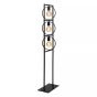 Lucide vloerlamp Suus, 3-lichts zwart