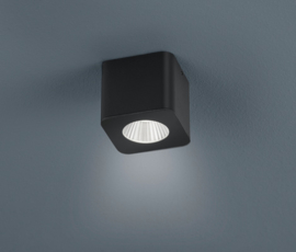 Helestra plafondlamp Oso led, zwart  IP44
