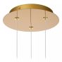 Lucide hanglamp Cintra, 3-lichts transparant rond