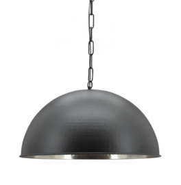 Toplicht hanglamp Lennox large black - inside silver 60 cm