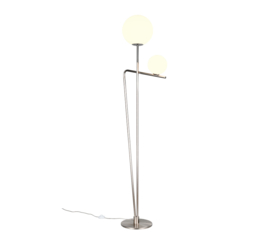 Trio lighting vloerlamp Flaming, mat nikkel