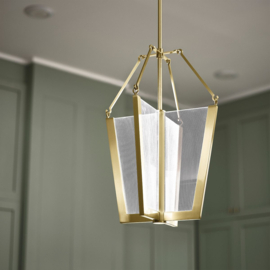 Elstead lighting hanglamp Calters led, gold 35,3 cm