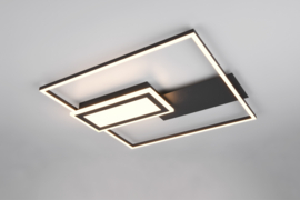 Trio lighting plafondlamp Spiro led, zwart incl. switch dimmer