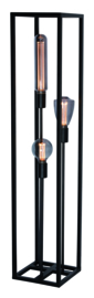 Vloerlamp Palco, zwart 120 cm