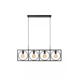 Lucide hanglamp Suus, 4-lichts zwart