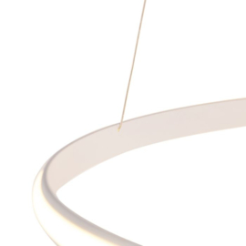 Qazqa hanglamp Rowan led, wit incl. switch dimmer 74 cm