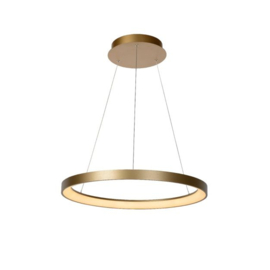 Lucide hanglamp Vidal led, mat goud-messing