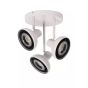 Lucide plafondspot Sensas led, 3-lichts wit