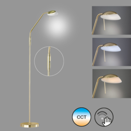 Fischer & Honsel vloerlamp Pool TW led, messing