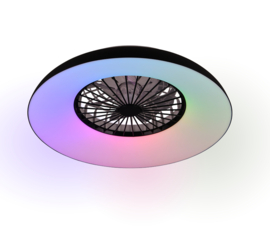 Trio lighting plafond ventilator Svaerholt RGB led, incl. remote
