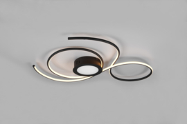 Trio lighting plafondlamp Jive led, zwart incl. afstandsbediening