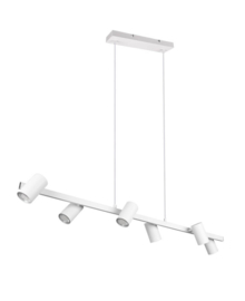 Trio lighting hanglamp Marley, 6-lichts wit