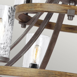 Elstead lighting hanglamp Angelo, 9-lichts met glas