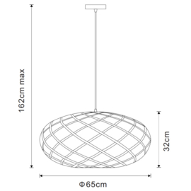 Lucide hanglamp Wolfram,  mat goud/ messing