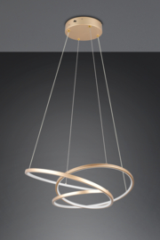Trio lighting hanglamp Darvin led, goud incl. switch dimmer 64 cm