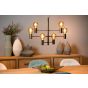 Lucide hanglamp Leanne, 6-lichts zwart