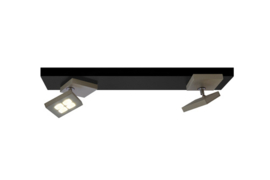Bopp leuchten plafondlamp Book led, 2-lichts zwart-taupe