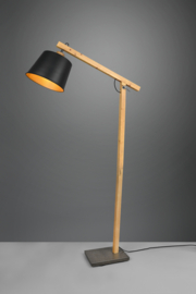 Trio lighting vloerlamp Harris, mat zwart