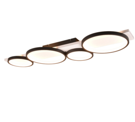 Trio lighting plafondlamp Medera led, zwart 105 cm