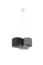 Trio lighting hanglamp Hotel, 3-lichts multicolor