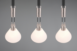 Trio lighting hanglamp Stanley, 3-lichts mat nikkel