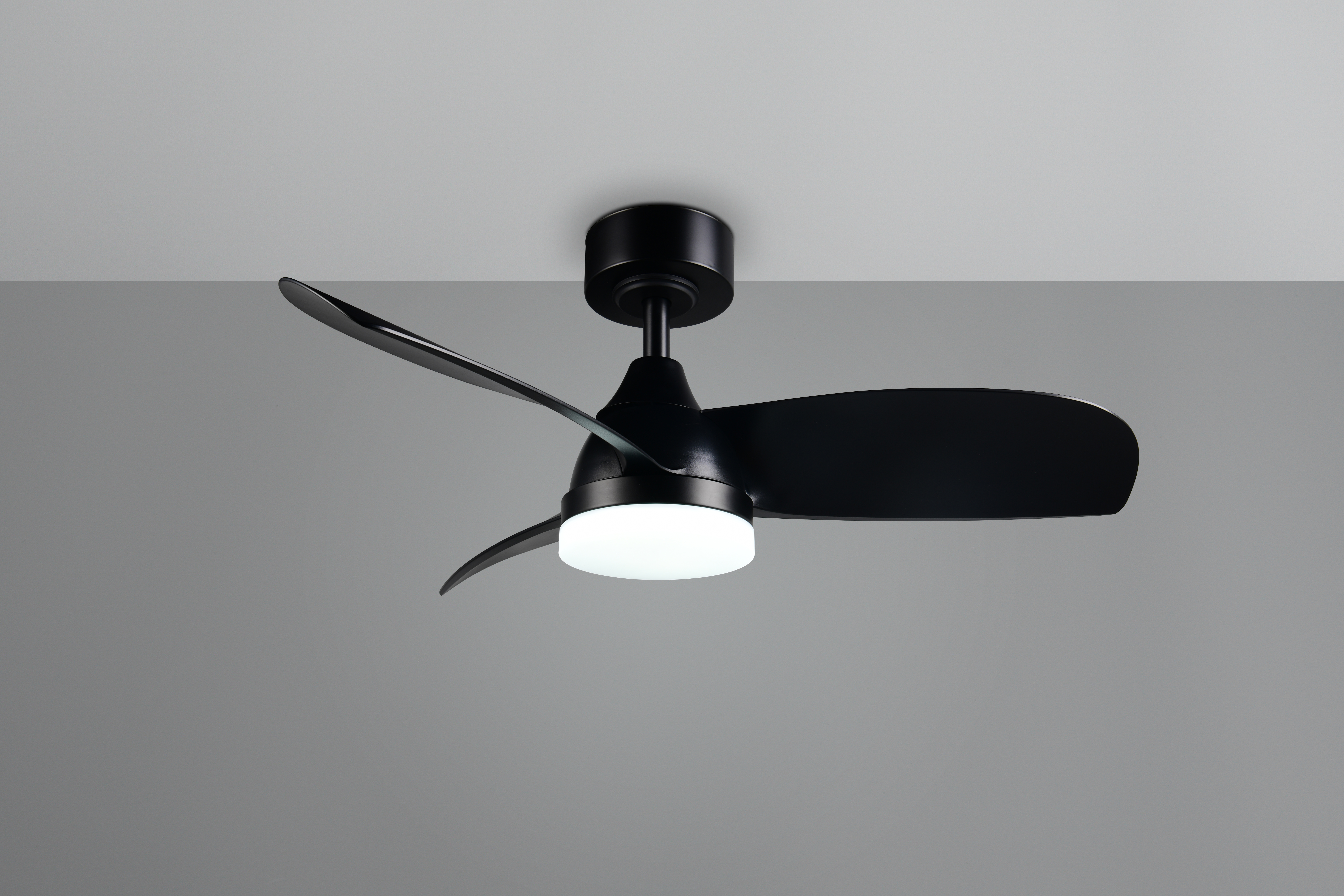 Trio lighting plafond ventilator Helsinki led, zwart