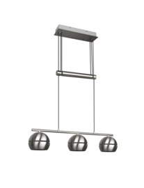 Trio lighting hanglamp Fletcher,  3-lichts mat nikkel
