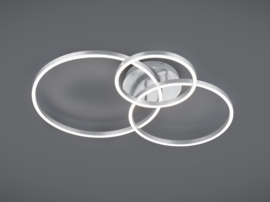 Trio lighting plafondlamp Winona led, mat nikkel incl. afstandsbediening