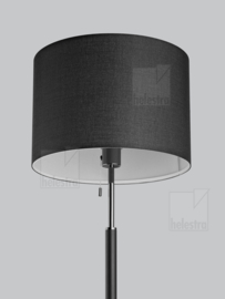 Helestra vloerlamp Oppo, zwart