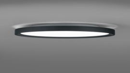 Helestra plafondlamp Dawa led,  zwart wit glas 33 cm