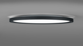 Plafondlamp Dawa led,  zwart wit glas 33 cm