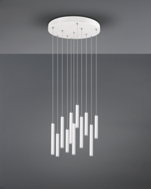 Trio lighting hanglamp Tubular led, 11-lichts wit rond