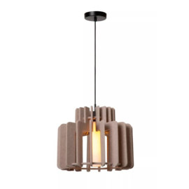 Lucide hanglamp Rollo, 1-lichts taupe