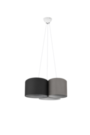 Trio lighting hanglamp Hotel, 3-lichts multicolor