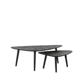 Label 51 Salontafel Rock, zwart mangohout