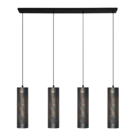 Freelight hanglamp Forato , 5-lichts bruin balk