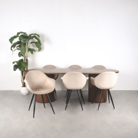 Label 51 Eettafel Oliva, walnoot eikenhout 240 cm