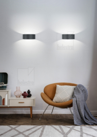 Helestra wandlamp Fosca led, mat zwart