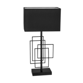 By Rydéns tafellamp Paragon 52 cm hoog, mat zwart incl. licht bron