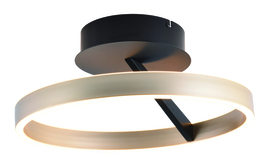 Freelight plafondlamp Pilota led, zwart-goud 40 cm incl. switchdimmer
