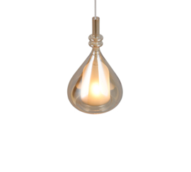 Trio lighting hanglamp Aldea, amber glas