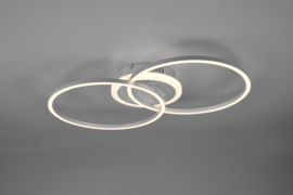 Trio lighting plafondlamp Arribo led, titaan incl. switch dimmer en afstandsbediening