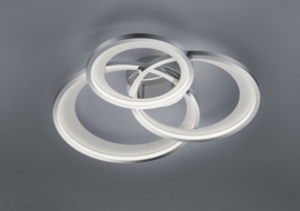 Trio lighting plafondlamp Granada led, 3- lichts chroom incl. switch dimmer