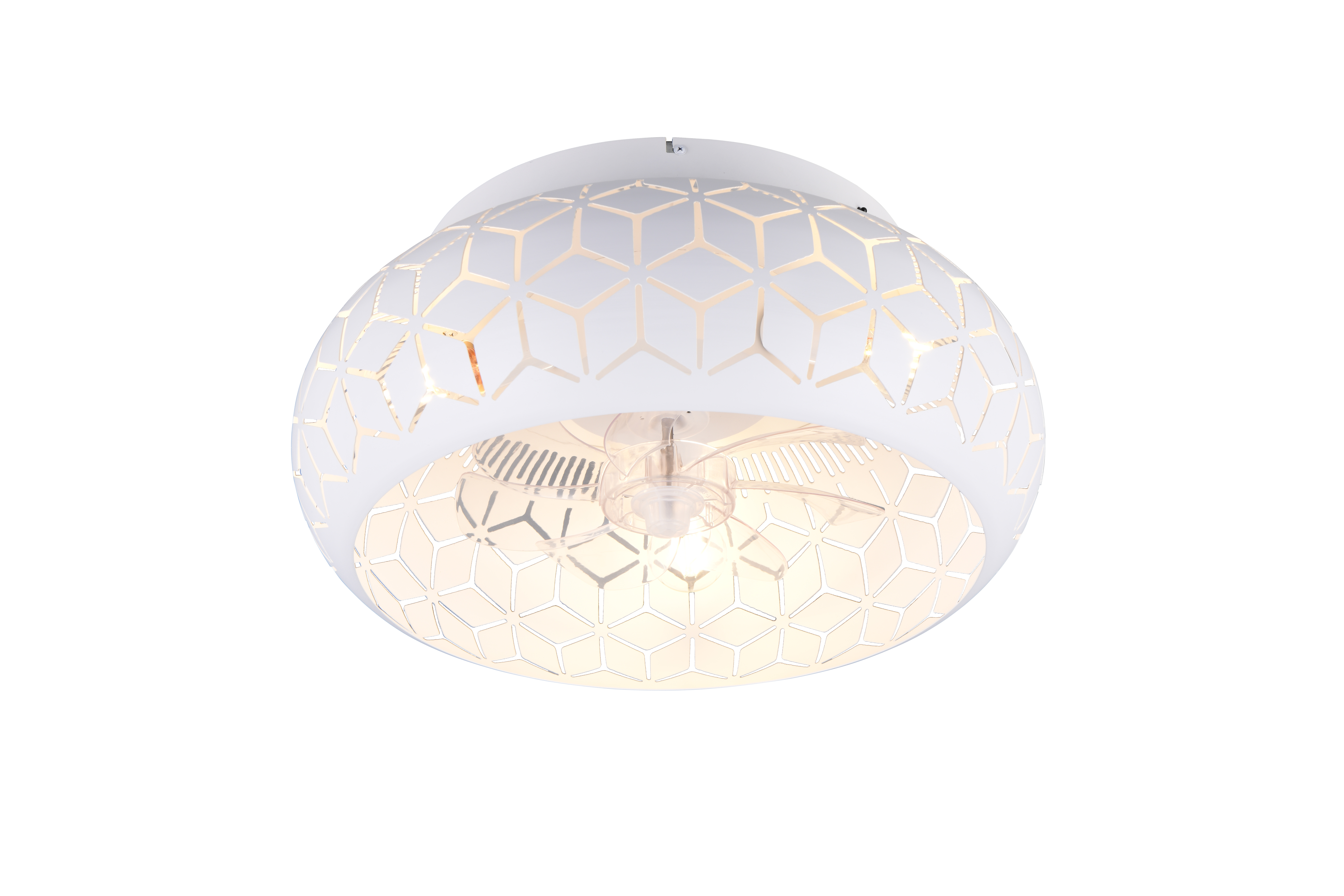 Trio lighting plafond ventilator Bidar, wit