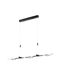 Bopp leuchten hanglamp Cliff led, geborsteld aluminium/zwart