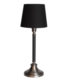 By Rydéns tafellamp Dinant, zwarte kap 60 cm hoog