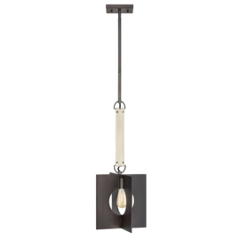 Elstead lighting hanglamp Ludlow, 1-lichts graphite