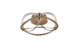 Trio lighting plafondlamp Charivari led, mat messing 41 cm