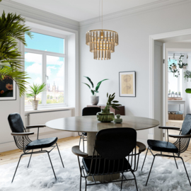 By Rydéns hanglamp Cloe, beige incl. licht bron